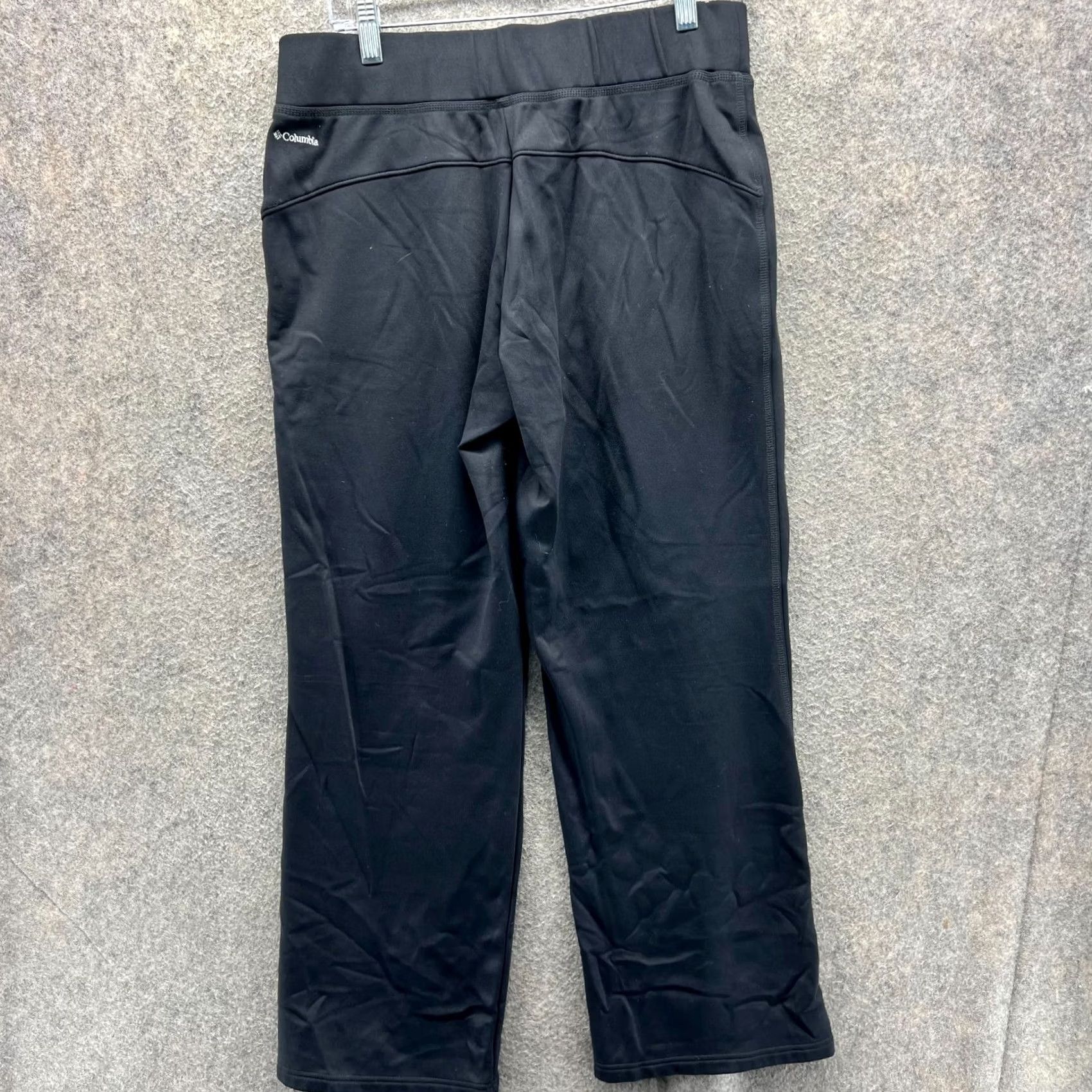 Vintage Columbia Pants Womens Large Black Active Stretch Straight Leg Nylon High Rise Size 36" / US 14 / IT 50 - 2 Thumbnail