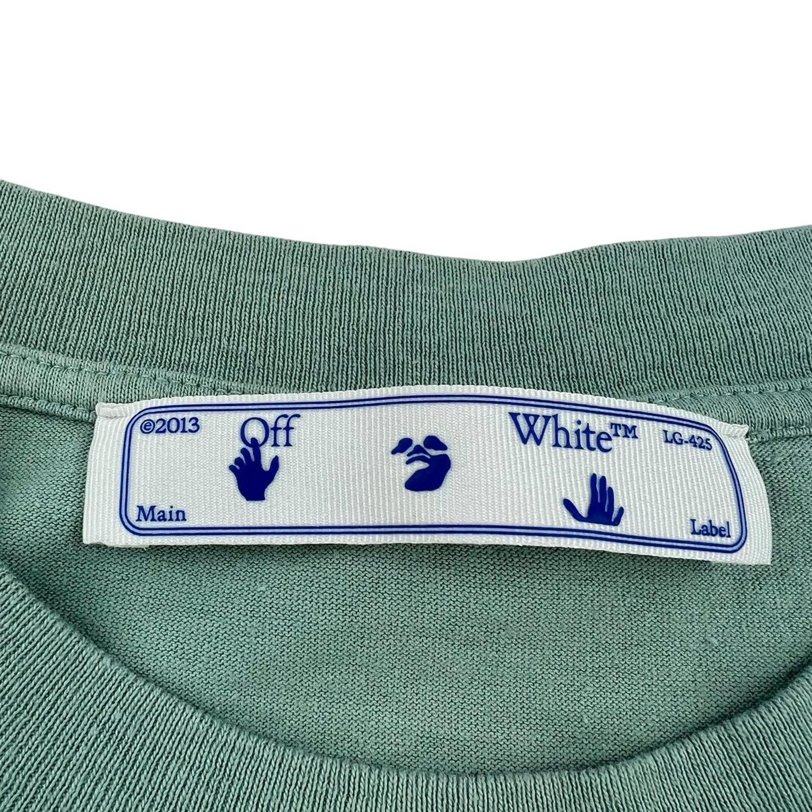 Off-White Off-White Graffiti Green T Shirt Size US M / EU 48-50 / 2 - 5 Thumbnail