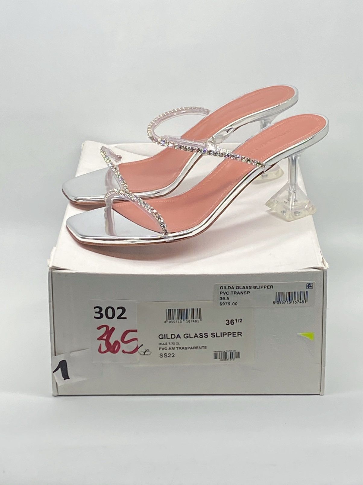 Amina Muaddi Amina Muaddi Gilda embellished PVC mules size 36.5 Size US 6.5 / IT 36.5 - 12 Thumbnail