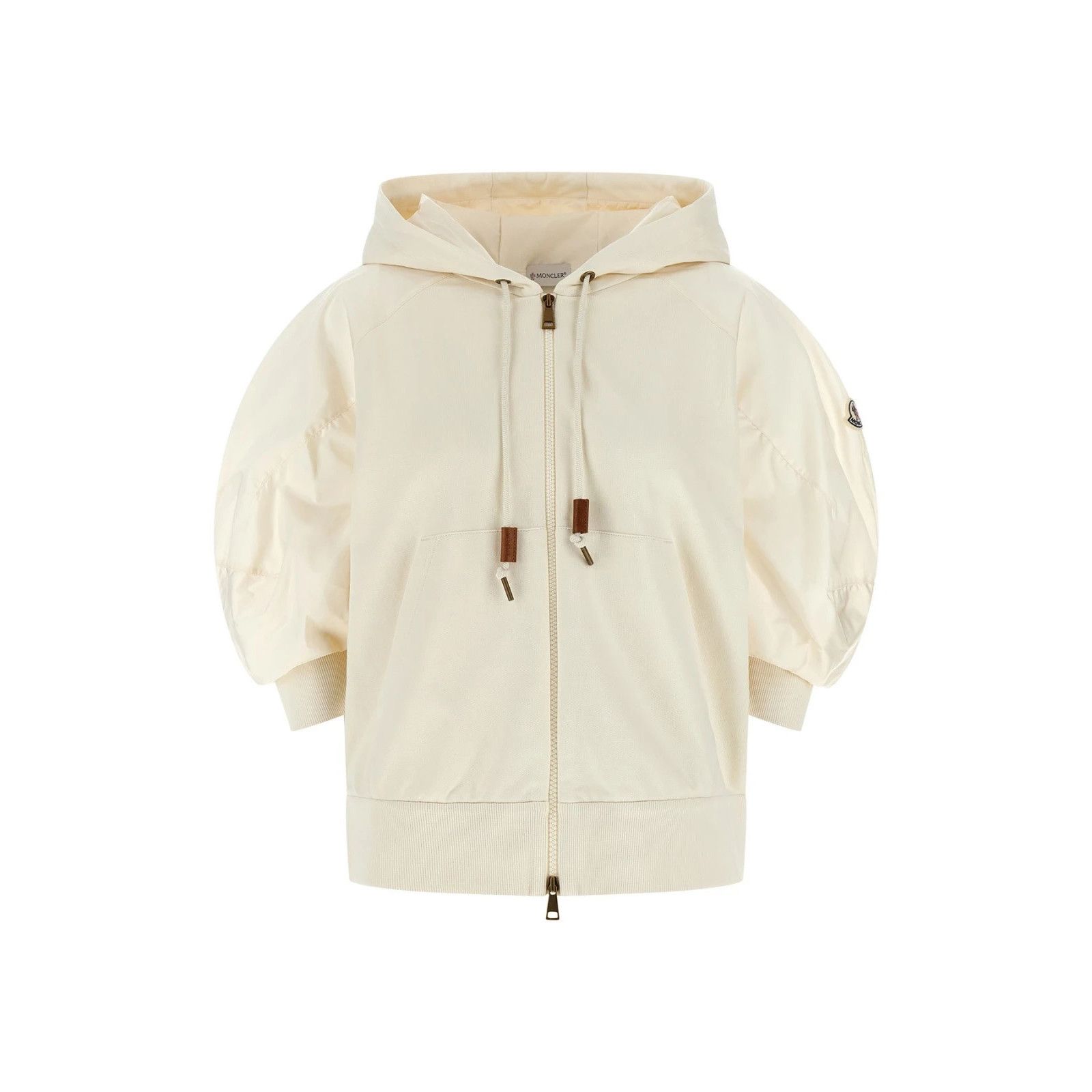 MONCLER Women's White Cotton Hoodie New (Women's size:0;)
