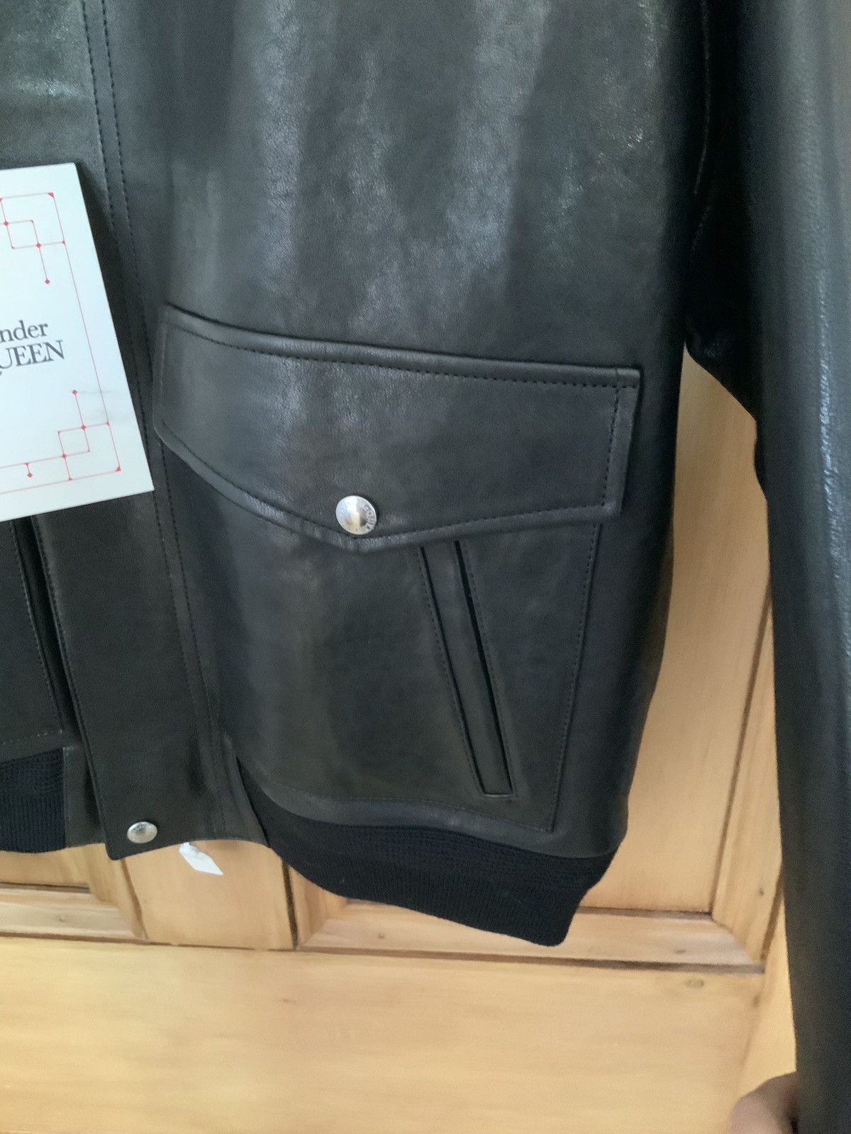 Alexander McQueen Alexander McQueen Leather Bomber Jacket Size US L / EU 52-54 / 3 - 6 Thumbnail