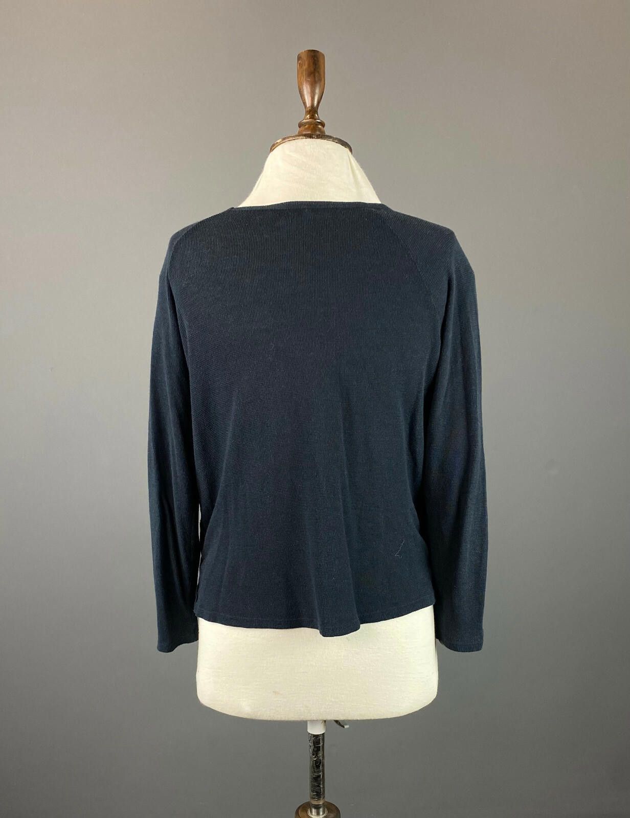 Wilkes Bashford Ladies BA&SH Navy Blue Long Sleeve Sweater Size 1 Size M / US 6-8 / IT 42-44 - 7 Thumbnail