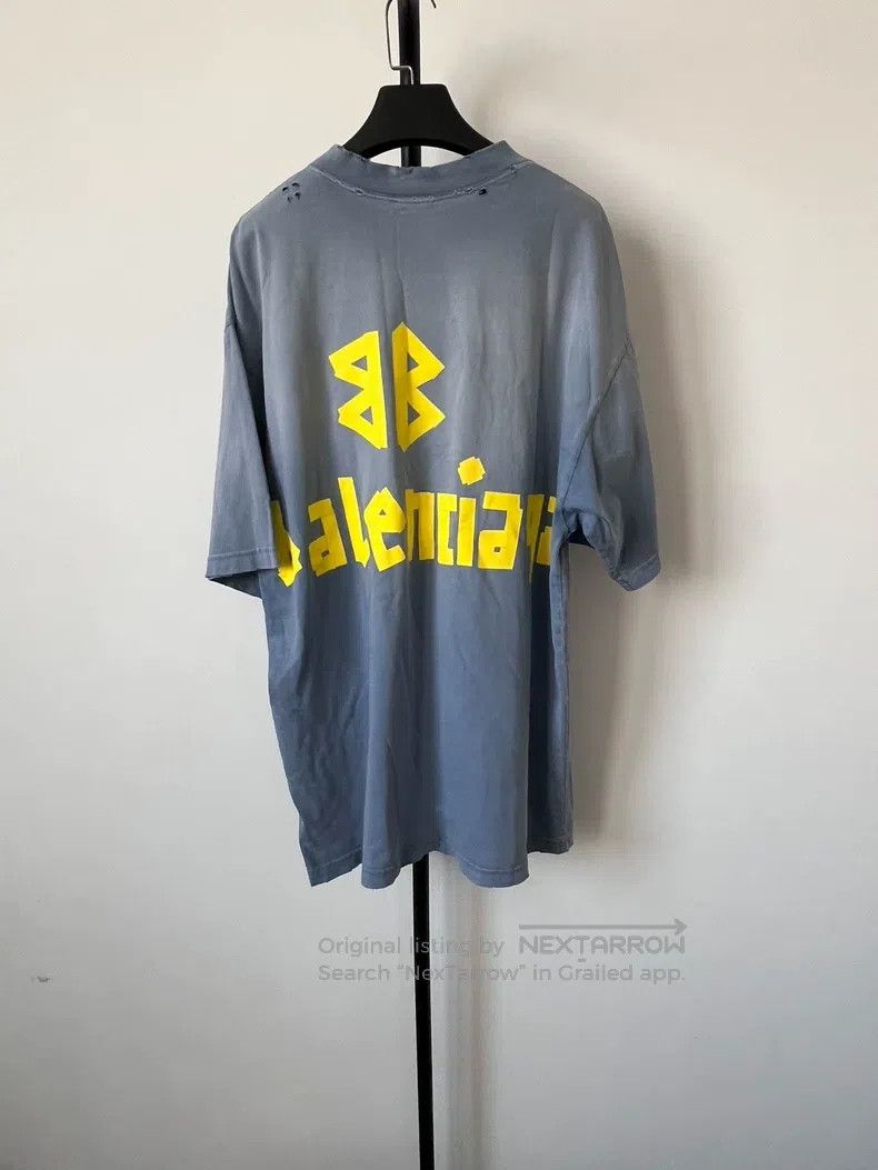 Balenciaga Balenciaga Tape misty blue short-sleeve Size US S / EU 44-46 / 1 - 2 Thumbnail