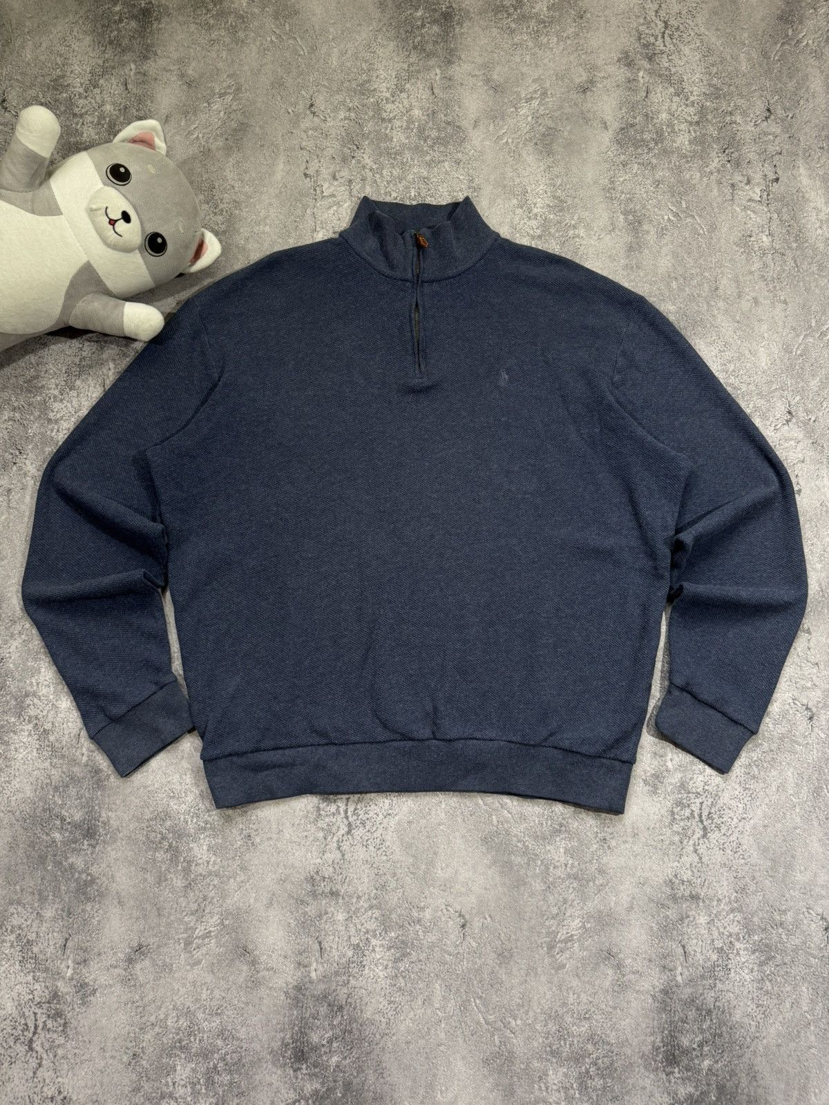 Polo Ralph Lauren × Ralph Lauren × Vintage Vintage Polo Ralph Lauren 1/3 zip sweater y2k Size US XL / EU 56 / 4 - 5 Thumbnail