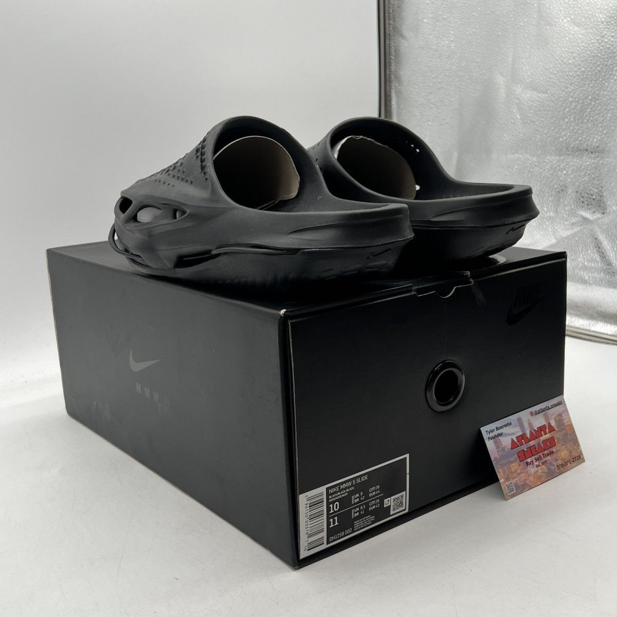 Nike Matthew M. Williams x 005 slides black Size US 10 / EU 43 - 4 Thumbnail