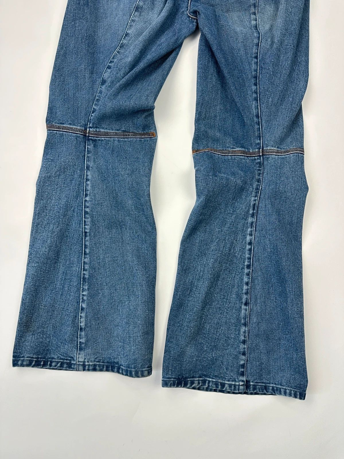 Marithe + Francois Girbaud Marithé + François Girbaud 90’s Twisted Flared Denim Pants Size US 28 / EU 44 - 5 Thumbnail