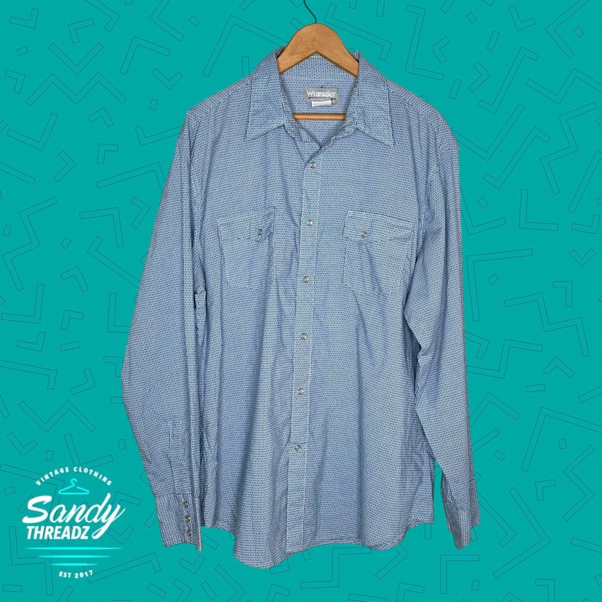 Wrangler Wrangler Western Pearl Snap button down shirt Size US XL / EU 56 / 4 - 3 Thumbnail