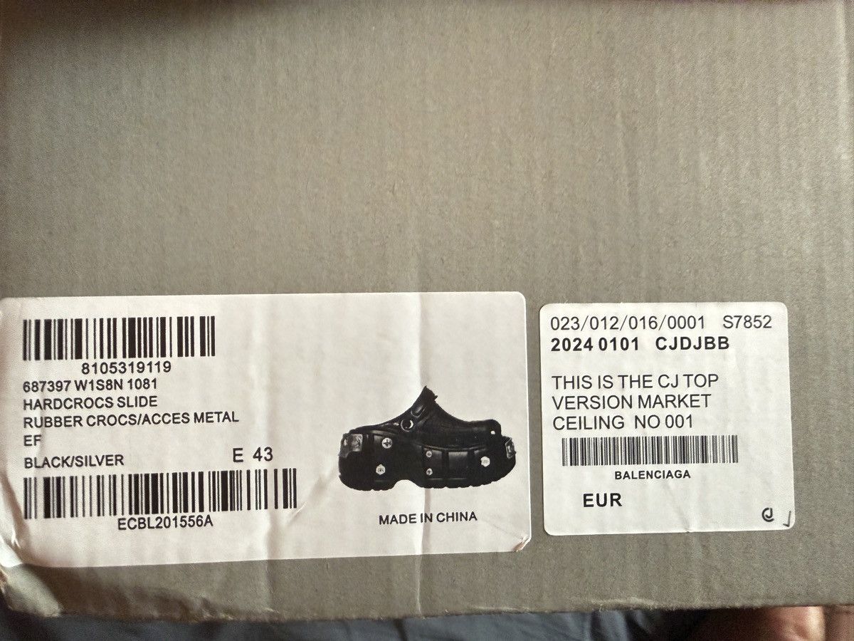 Balenciaga × Crocs Brand New Balenciaga HardCrocs™ Mule – Black – BNIB Size US 10 / EU 43 - 6 Thumbnail