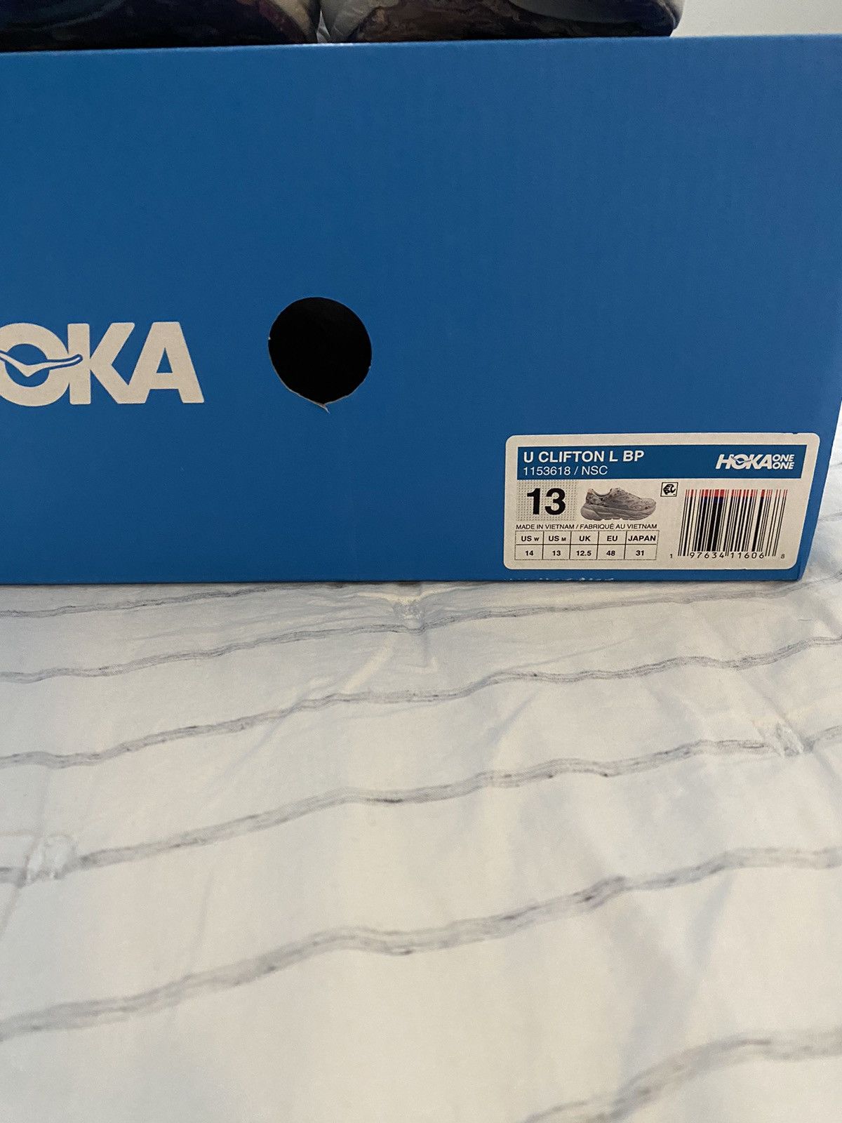 Hoka Hoka One One Clifton L BP Vibrant Bloom Grey Sz13 Size US 13 / EU 46 - 14 Thumbnail