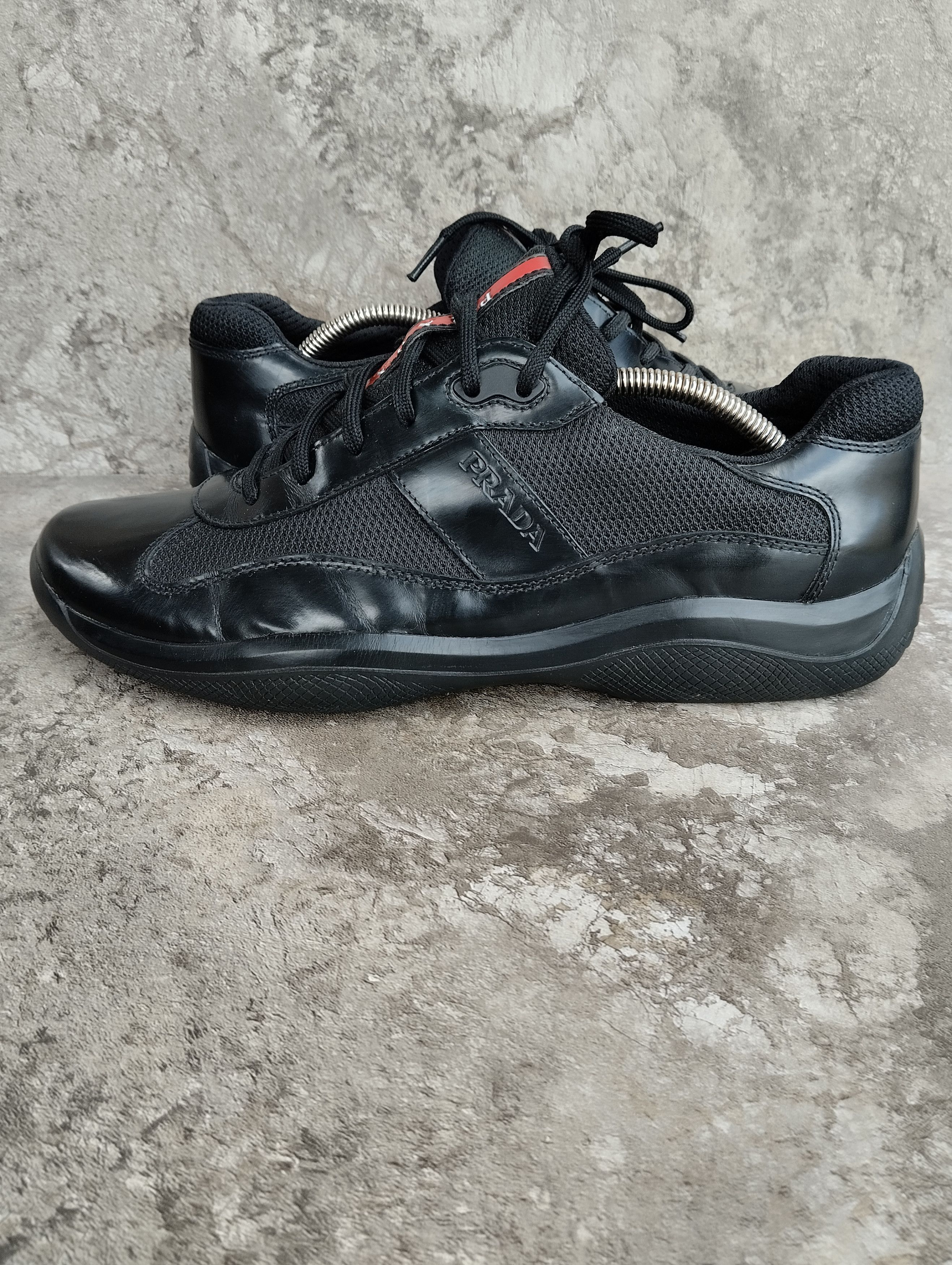 Prada America’s Cup Leather And Mesh Trainers Size US 10.5 / EU 43-44 - 3 Thumbnail