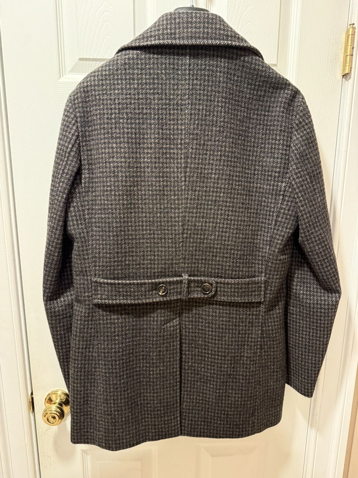 Suitsupply Suitsupply Brown Houndstooth Overcoat Size US M / EU 48-50 / 2 - 2 Thumbnail