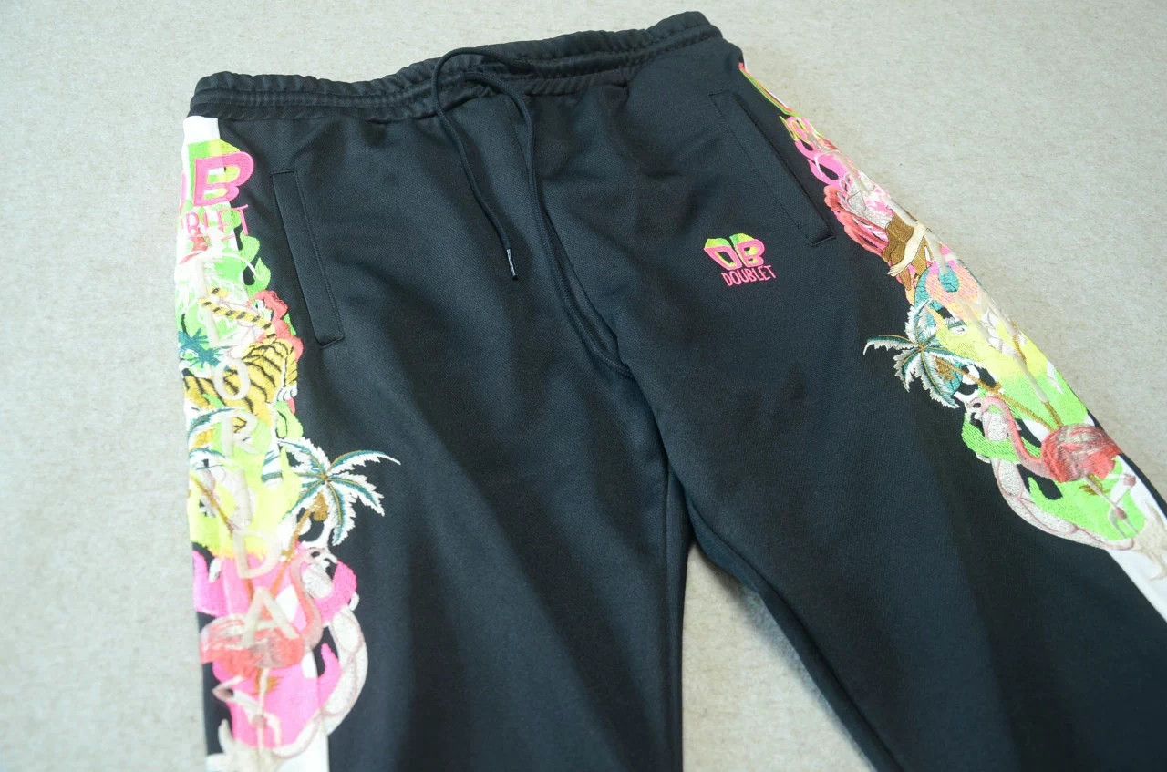 Doublet Doublet Black Large Embroidered Sweatpants Size S Size 27" / US 4 / IT 40 - 2 Thumbnail