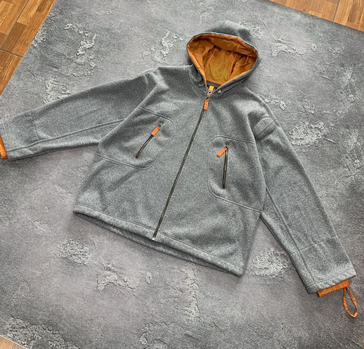 JET SET × Vintage Vintage JET SET The Wave Gray Ski Hoodie Men size 4/XL Size US XL / EU 56 / 4 - 1 Thumbnail