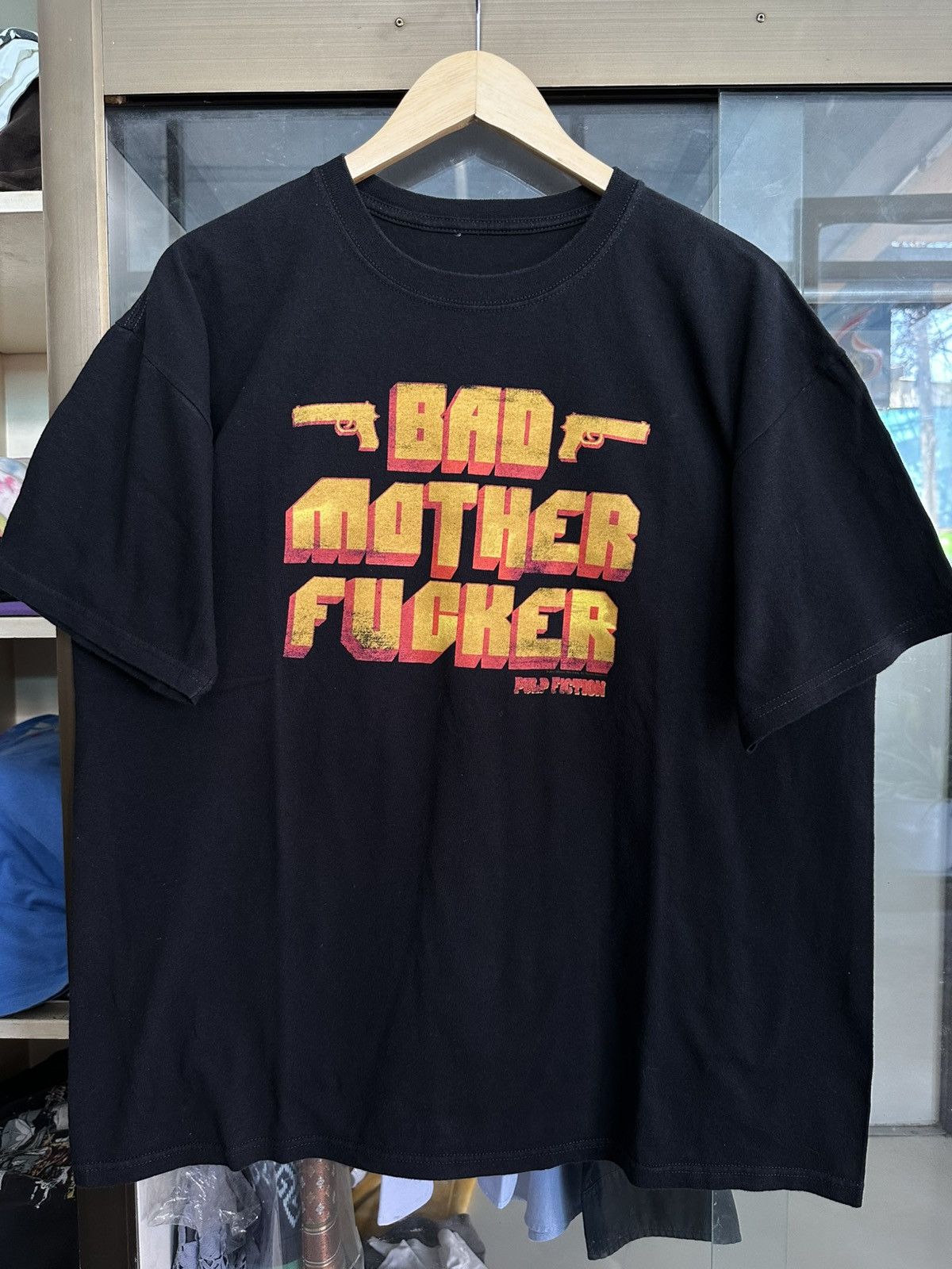 Vintage Pulp Fiction Bad Mother Fucker 2011 T Shirt Size US XL / EU 56 / 4 - 1 Thumbnail