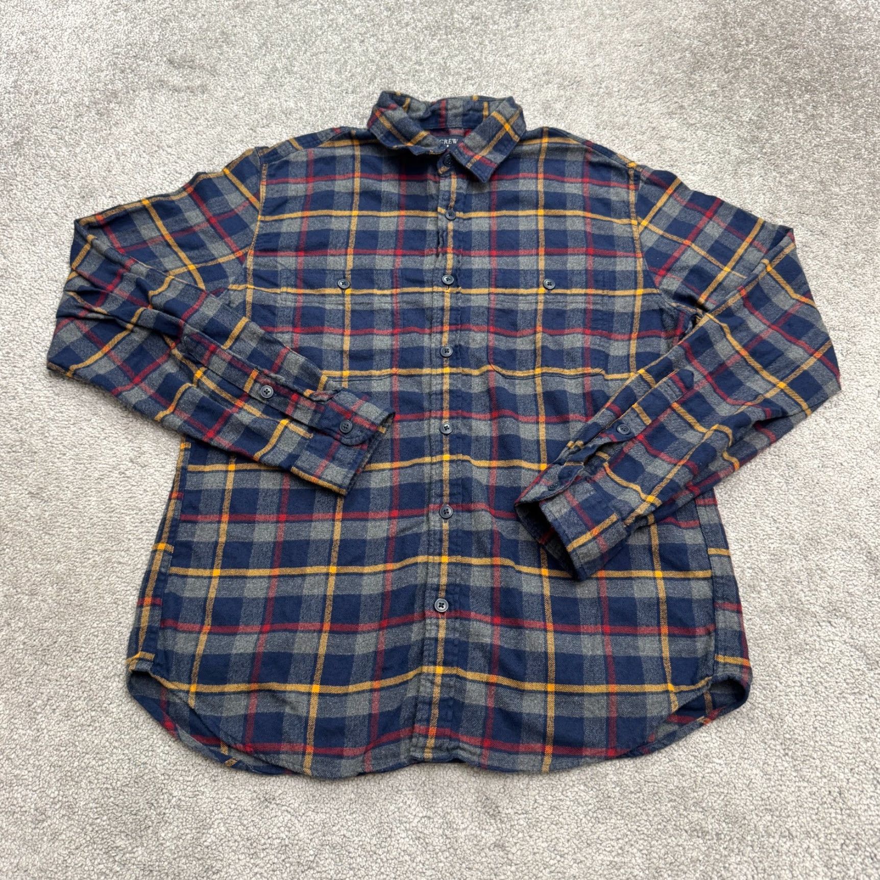 J.Crew J.Crew Shirt Button-Up Mens M Plaid Cotton Flannel Casual Top Multicolor Button-Down Long Sleeve Size US M / EU 48-50 / 2 - 2 Thumbnail