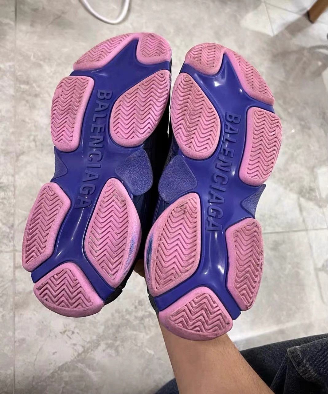 Balenciaga Balenciaga Purple-Pink TRIPLES Sneakers K28 Size US 6 / IT 36 - 4 Thumbnail