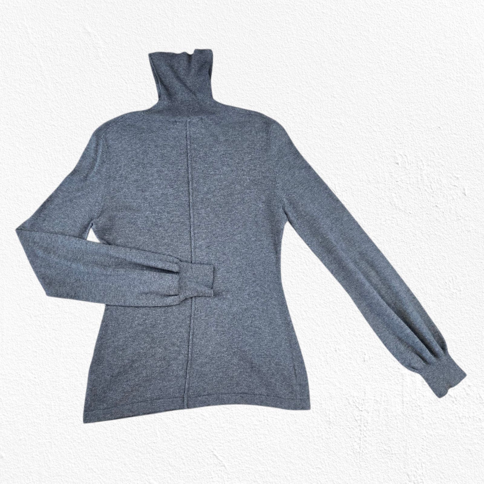 Other Grey Turtleneck Pullover Minimal Sweater Size Small Size S / US 4 / IT 40 - 7 Thumbnail
