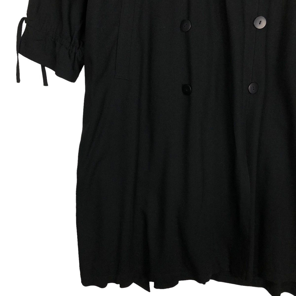 Japanese Brand 🔥Vtg Long Jacket Rich Black Primizia Inspire Yohji Yamamoto Size US M / EU 48-50 / 2 - 4 Thumbnail