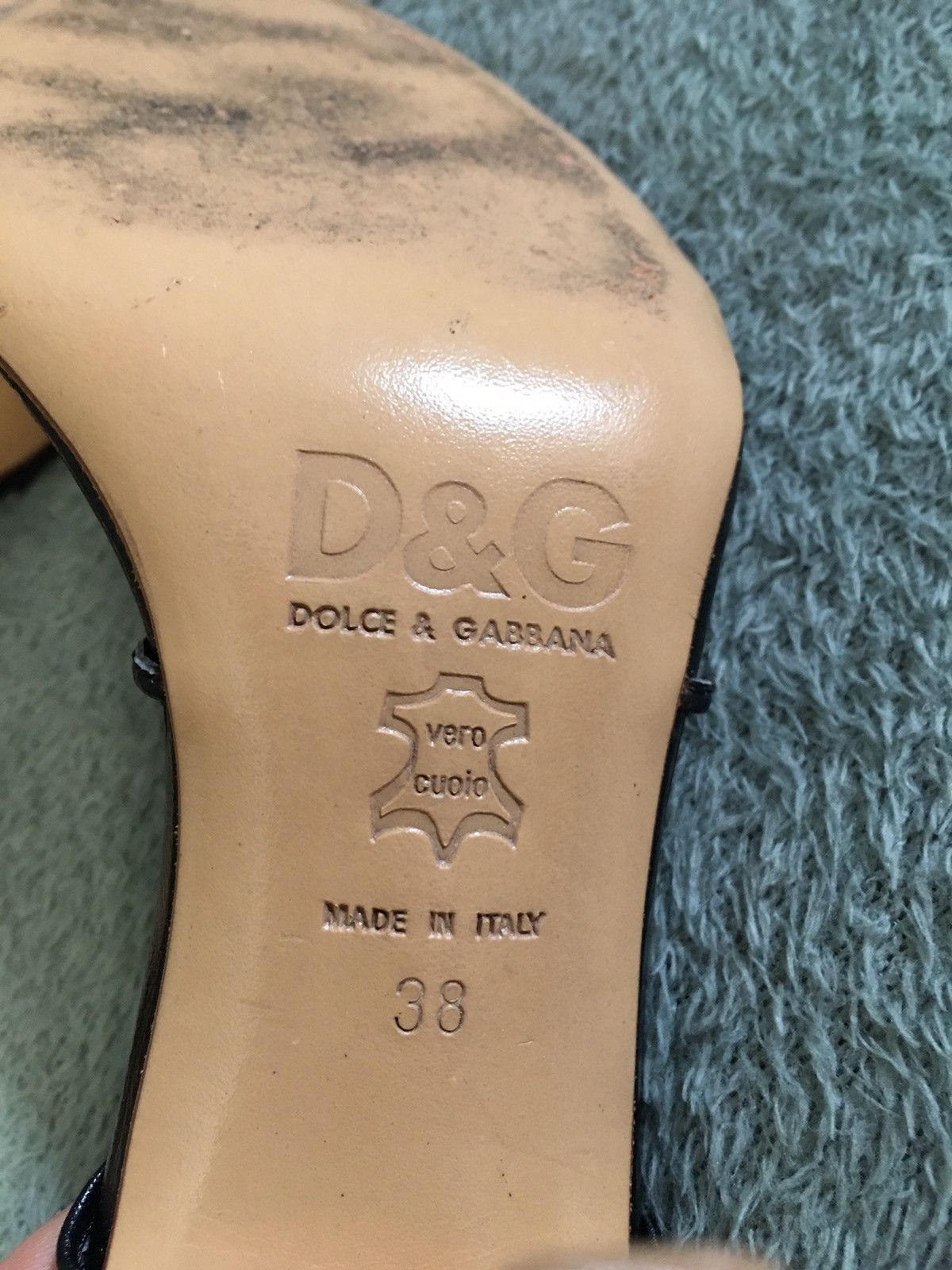 Dolce & Gabbana Dolce & Gabbana Black Leather Gladiator Strap Heels EU38 Size US 8 / IT 38 - 11 Thumbnail