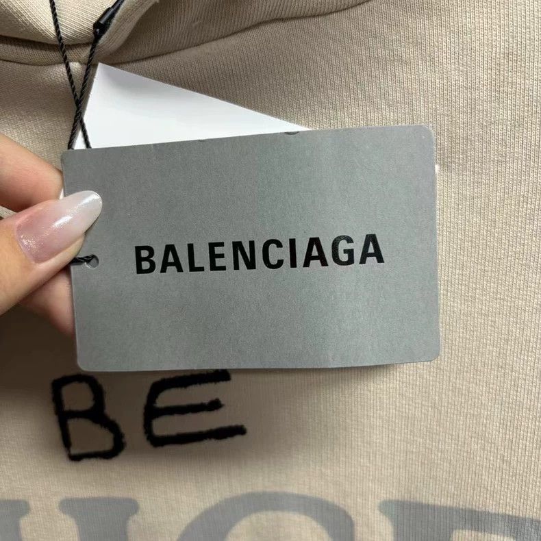 Balenciaga Balenciaga 23 latest beige printed logo hoodie-2506 Size US M / EU 48-50 / 2 - 6 Thumbnail