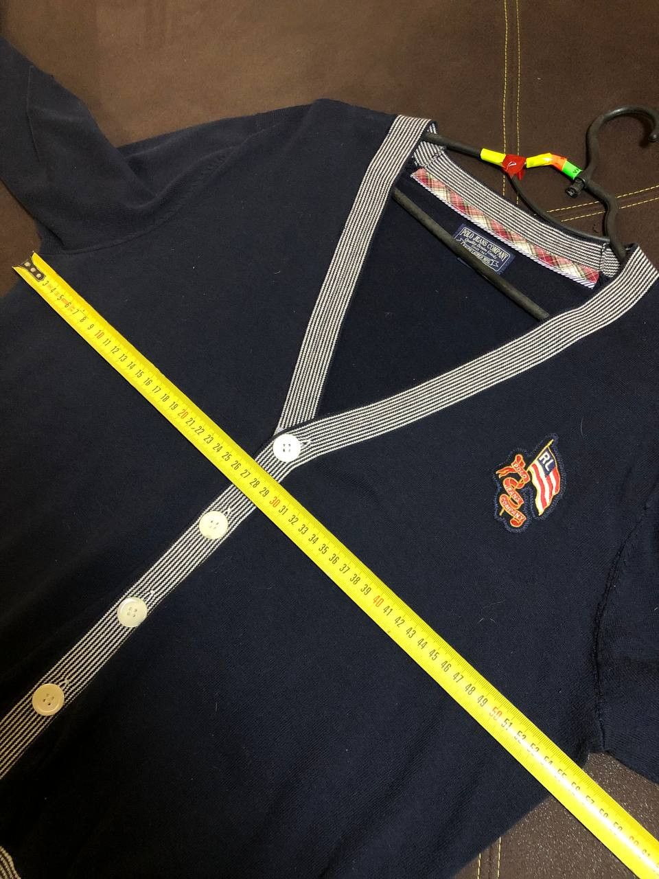 Polo Ralph Lauren Polo Ralph Lauren V-Neck Cardigan Sweater Navy Blue Size US L / EU 52-54 / 3 - 7 Thumbnail