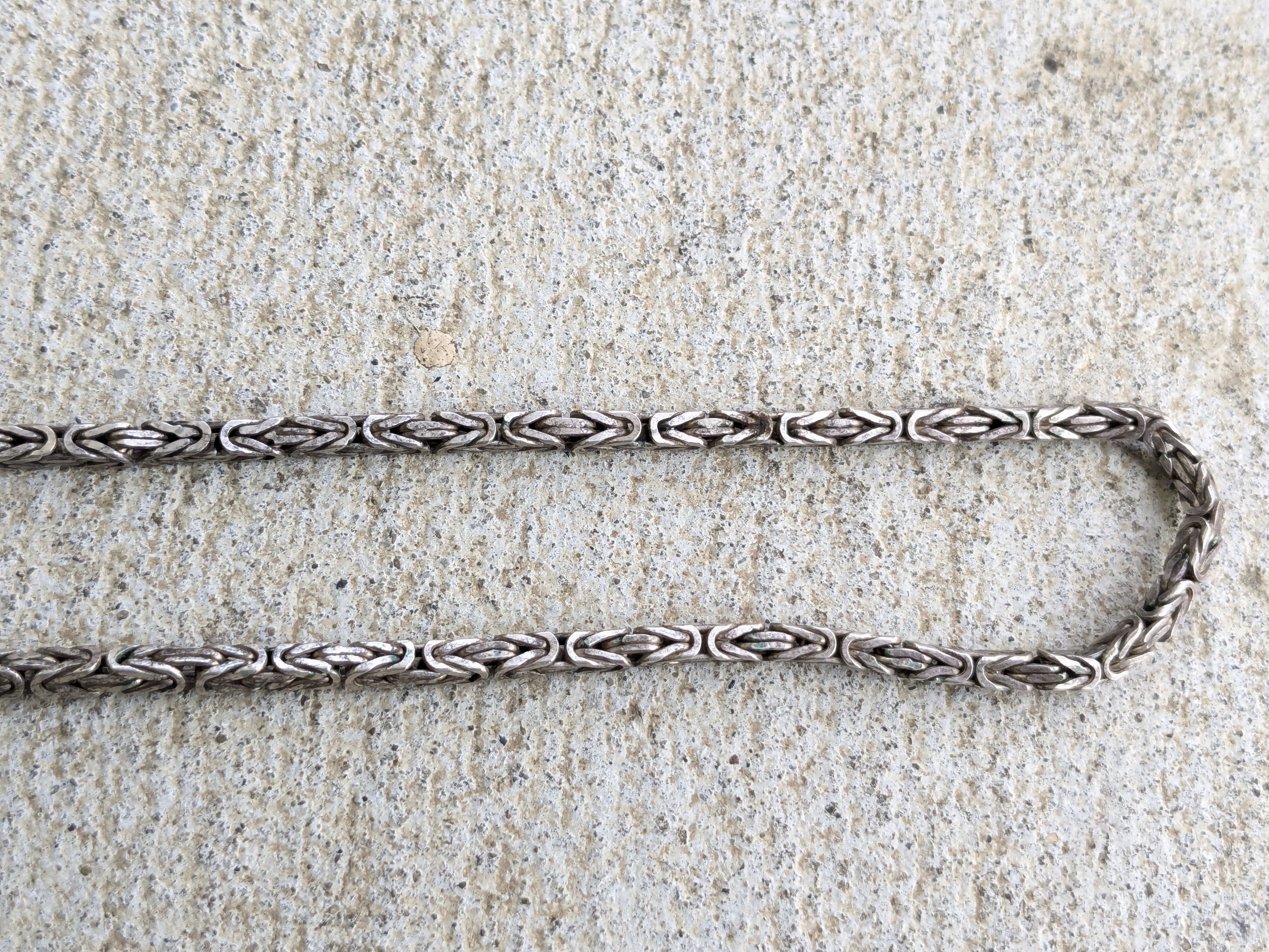 Other Byzantine Silver Choker Necklace 18" Size ONE SIZE - 11 Thumbnail