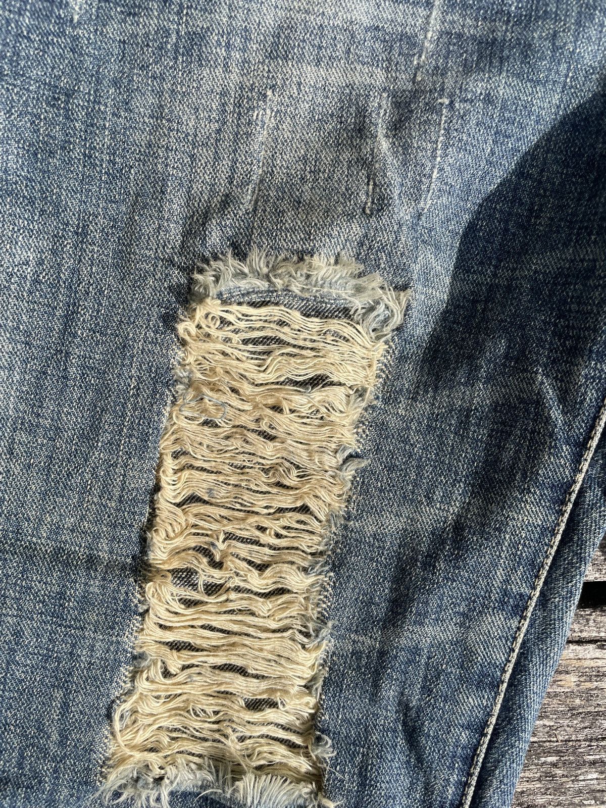 If Six Was Nine 2000s SwordJean Vkei Distressed Flare Heart Jeans Japanese Size US 29 - 9 Thumbnail