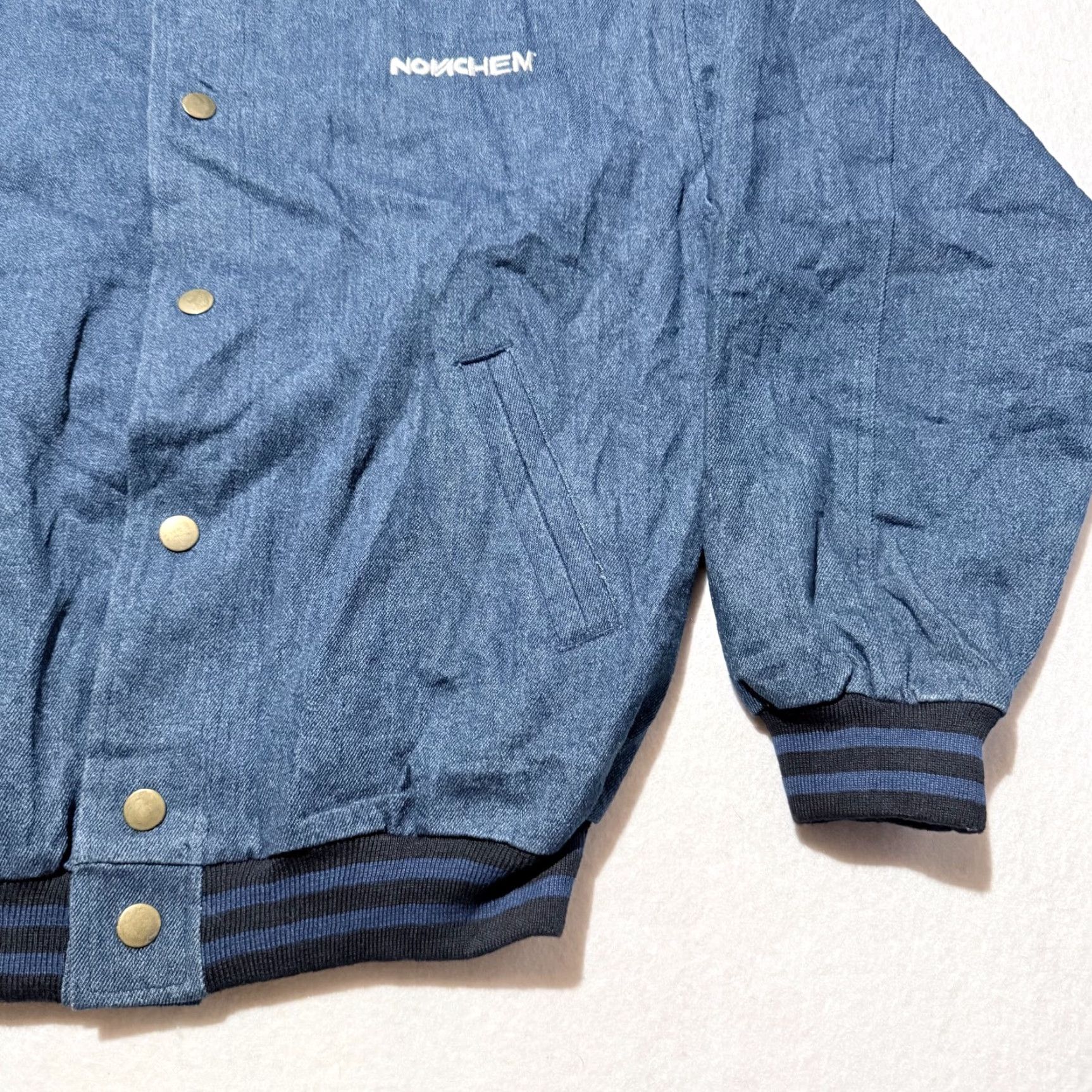 Vintage VINTAGE Hilton Active Apparel Bomber Jacket Men Blue Plaid Lined Snap Small Size US S / EU 44-46 / 1 - 6 Thumbnail