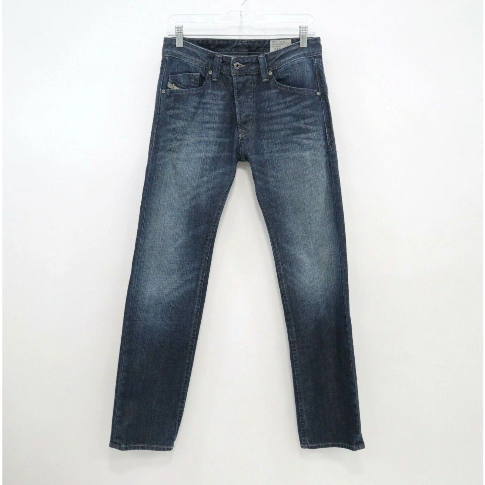 image of Diesel Darron Jeans Regular Slim Tapered Mens W26 L30 Blue Denim in White