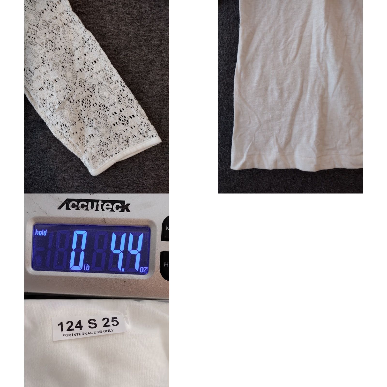 Gap GAP Boat Neck Top Women's XS 3/4 Lace Sleeve White Cotton Blend Basic Top Ladies XS White Lace Trim Casual Shirt Size XS / US 0-2 / IT 36-38 - 8 Thumbnail