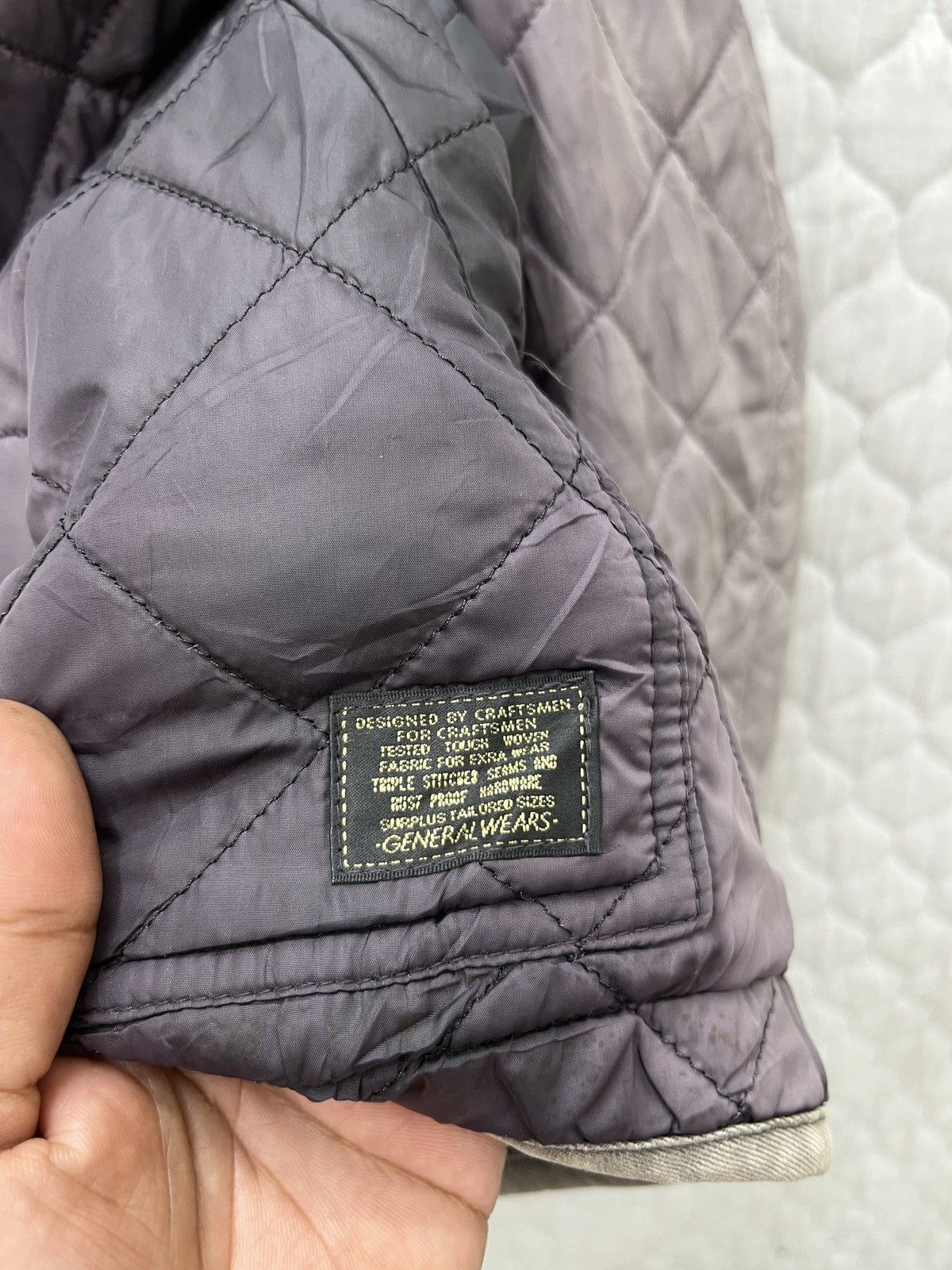 Japanese Brand 🔥🔥🔥ARCHIVE SURPLUS QUILTED SUN FADED JACKET Size US S / EU 44-46 / 1 - 12 Thumbnail