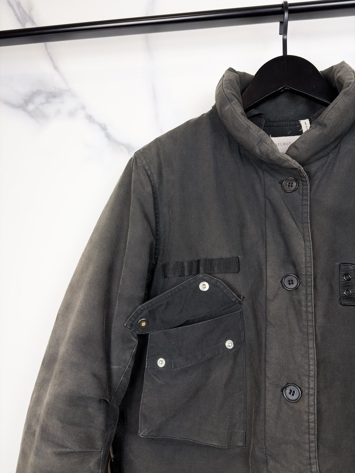 Helmut Lang AW99 Helmut Lang Vintage Cotton Bondage M69 Flak Jacket Size US S / EU 44-46 / 1 - 6 Thumbnail