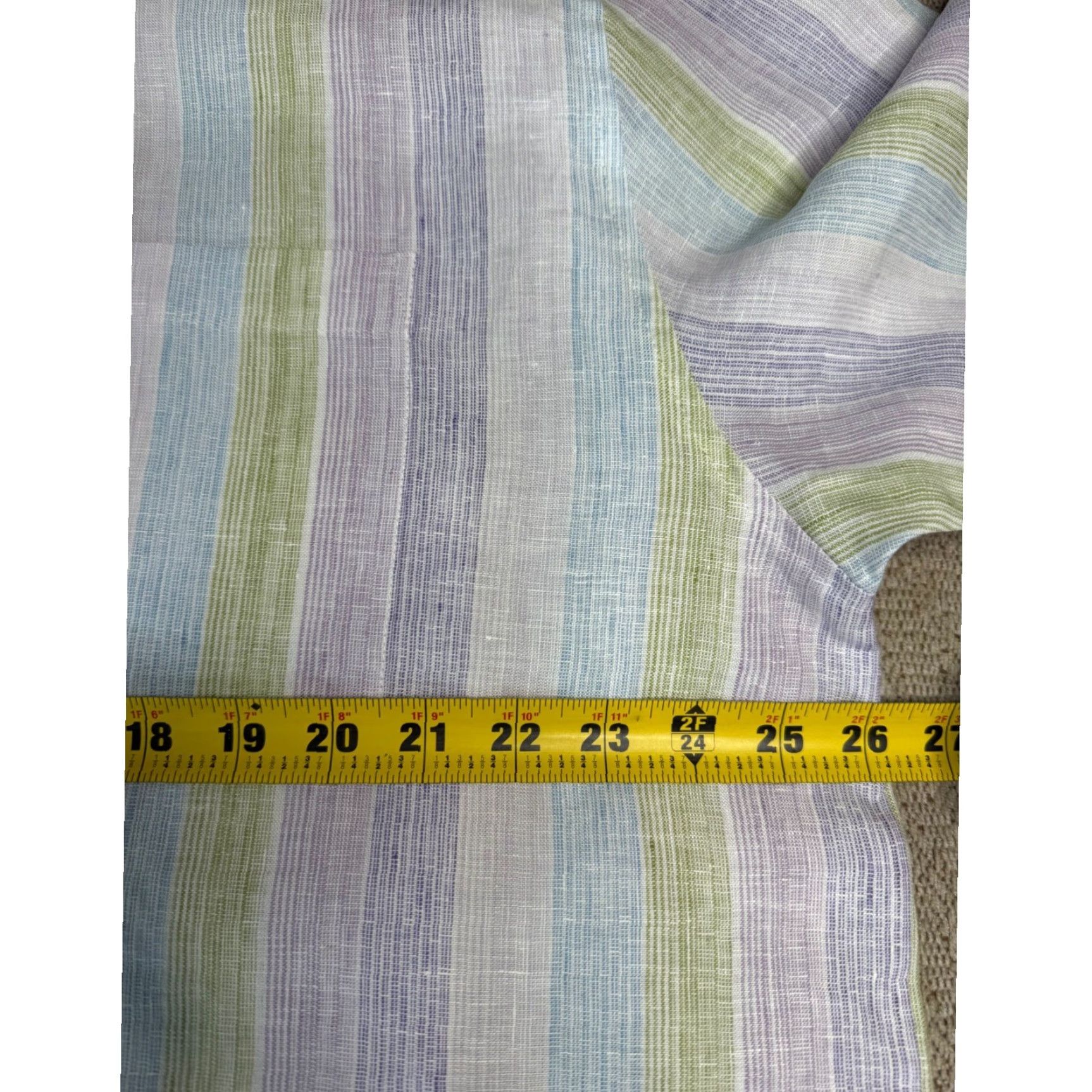 Cubavera VINTAGE Cubavera XXL Mens Linen Short Sleeve Button-Down Striped Casual Shirt Size US XXL / EU 58 / 5 - 7 Thumbnail