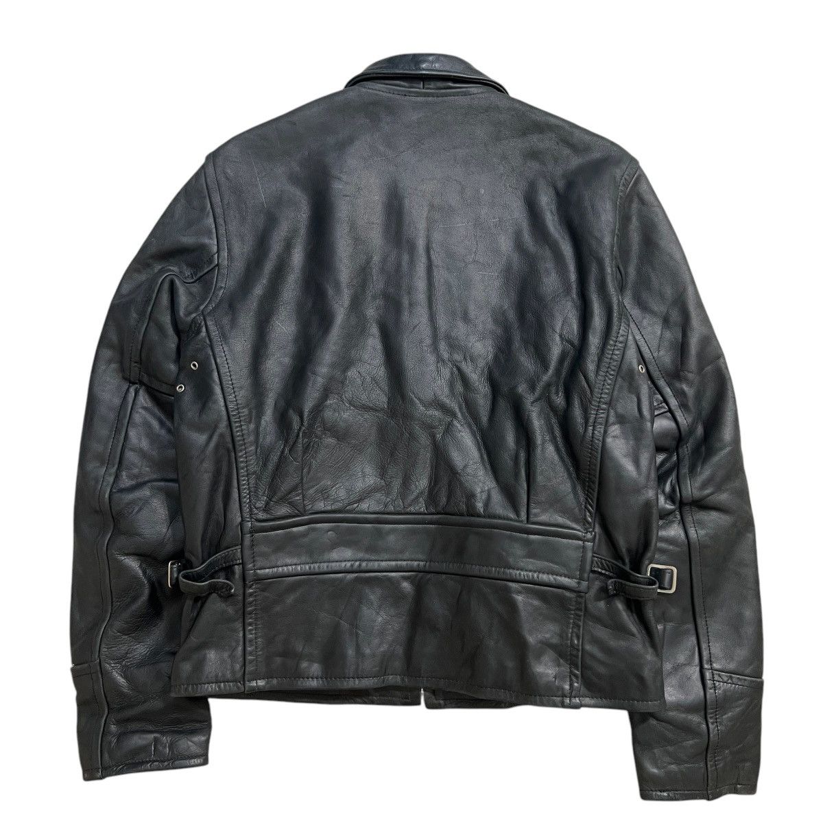 Genuine Leather 🔥 R.B.C LEGEND STEERHIDE REAL LEATHER CAFE RACER JACKET Size US S / EU 44-46 / 1 - 2 Thumbnail