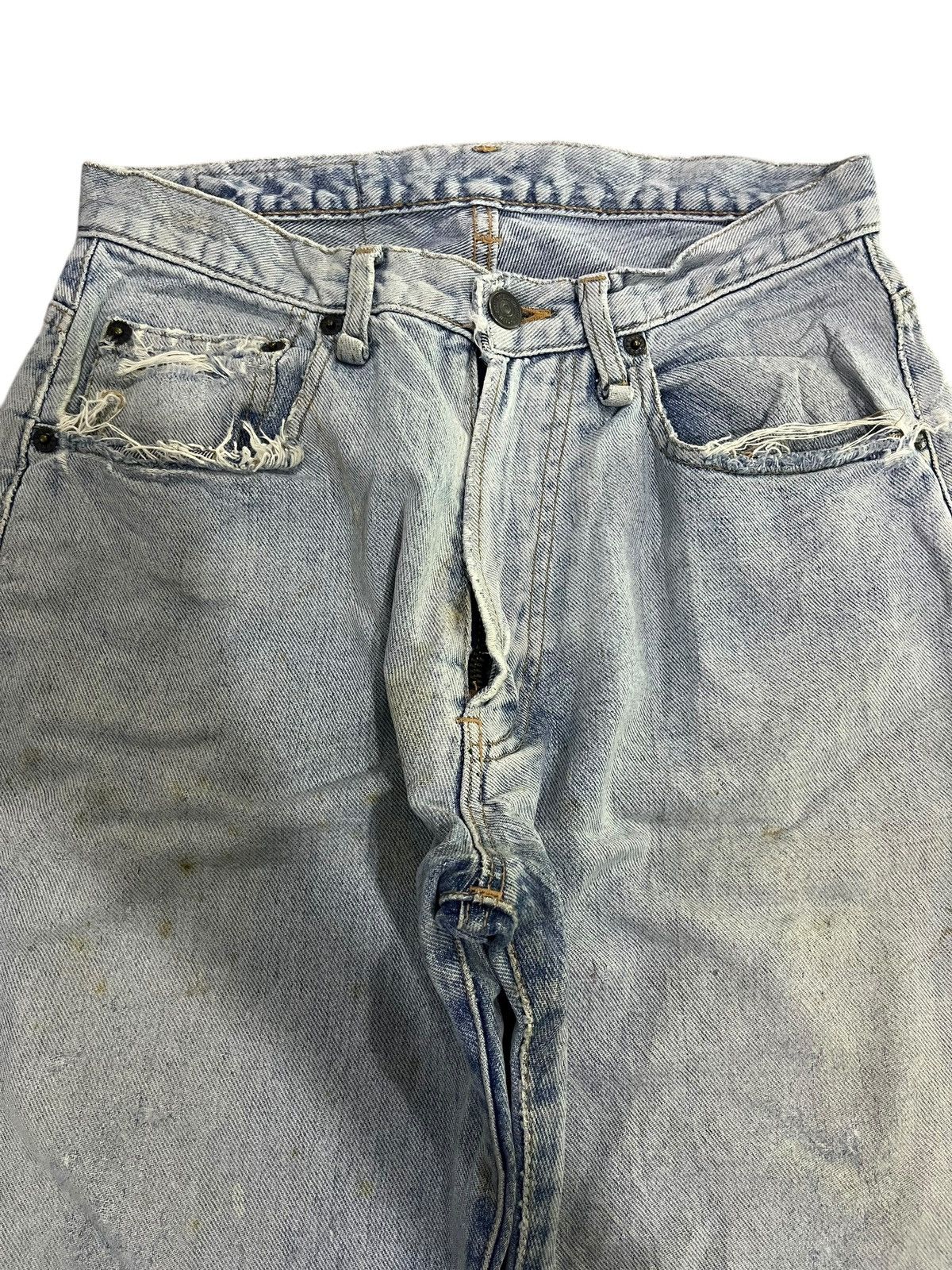 If Six Was Nine × Japanese Brand × Le Grande Bleu (L.G.B.) BAGGY💥 VTG Y2K SPELL BOUND USA WASHED BLUE DENIM JEANS Size US 28 / EU 44 - 2 Thumbnail