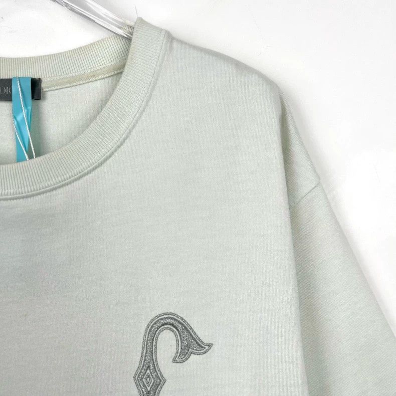 Dior Dior Logo letter embroidery round neck light green cotton s Size US L / EU 52-54 / 3 - 3 Thumbnail