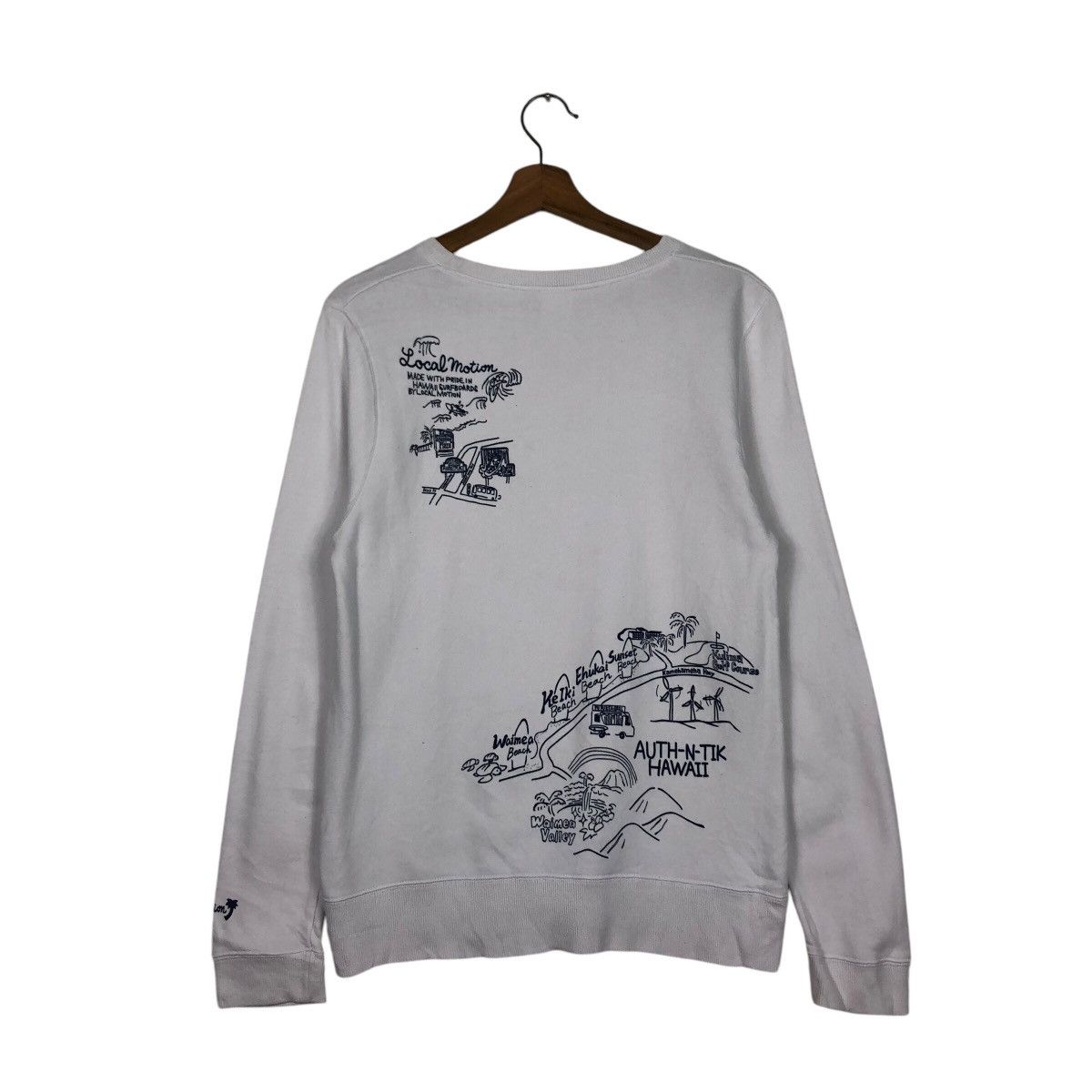 Japanese Brand × Vintage 📌Vintage Sweatshirt Crewneck Honolulu Hawaii Big Logo Size US L / EU 52-54 / 3 - 9 Thumbnail