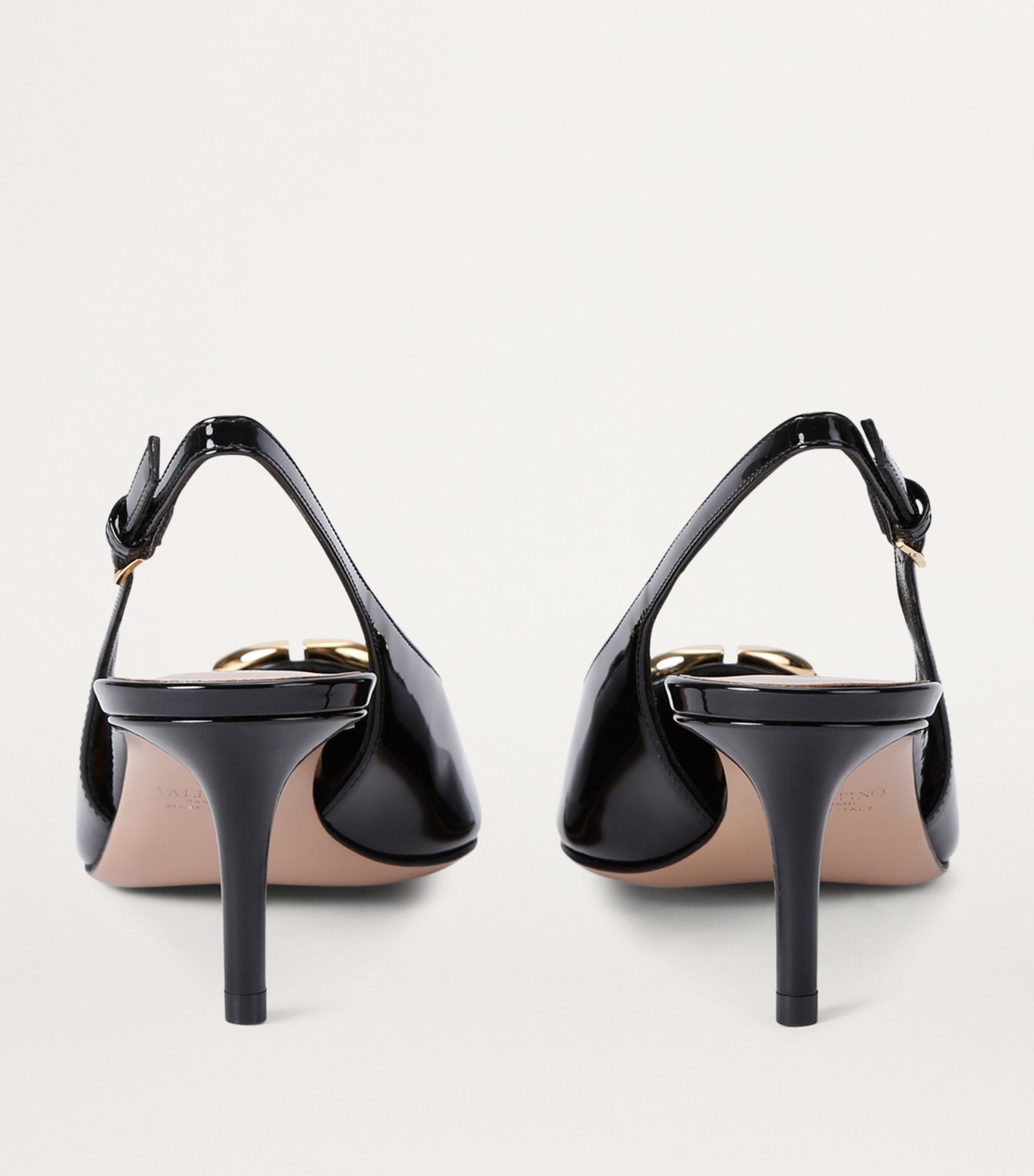Valentino o1s22i1n0924 Slingback Vlogo Decollete Pumps in Black Size US 7 / IT 37 - 2 Thumbnail