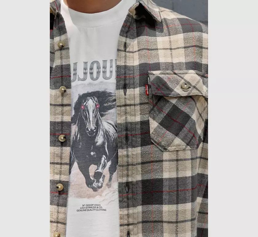 JJJJound × Levi's Levi’s JJJJOUND Plaid Flannel Shirt Size US L / EU 52-54 / 3 - 11 Thumbnail