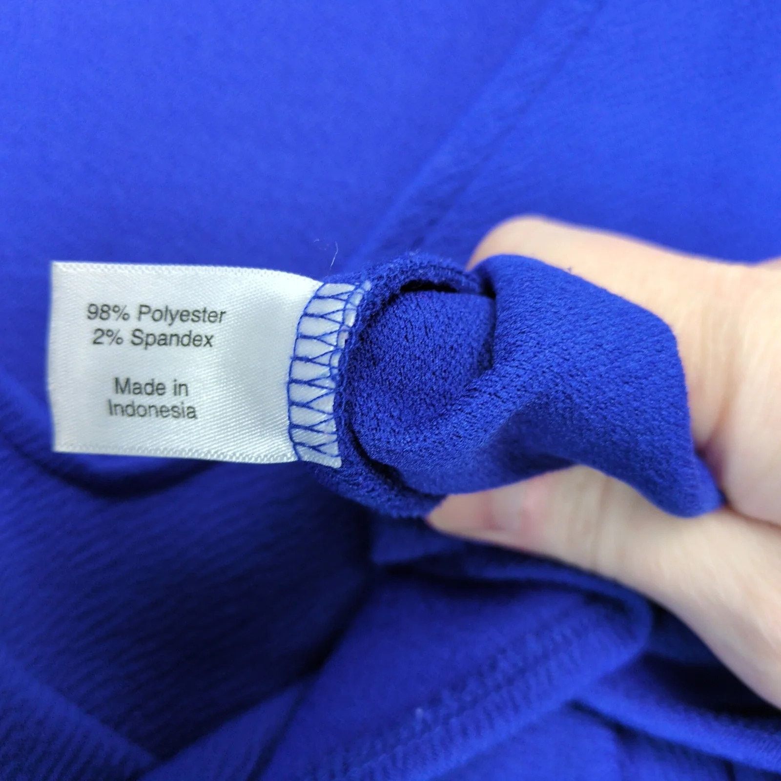Other Lane Bryant Cobalt Blue Peplum Blouse Top Women's 22/24 Size 3XL / US 20-22 - 4 Thumbnail