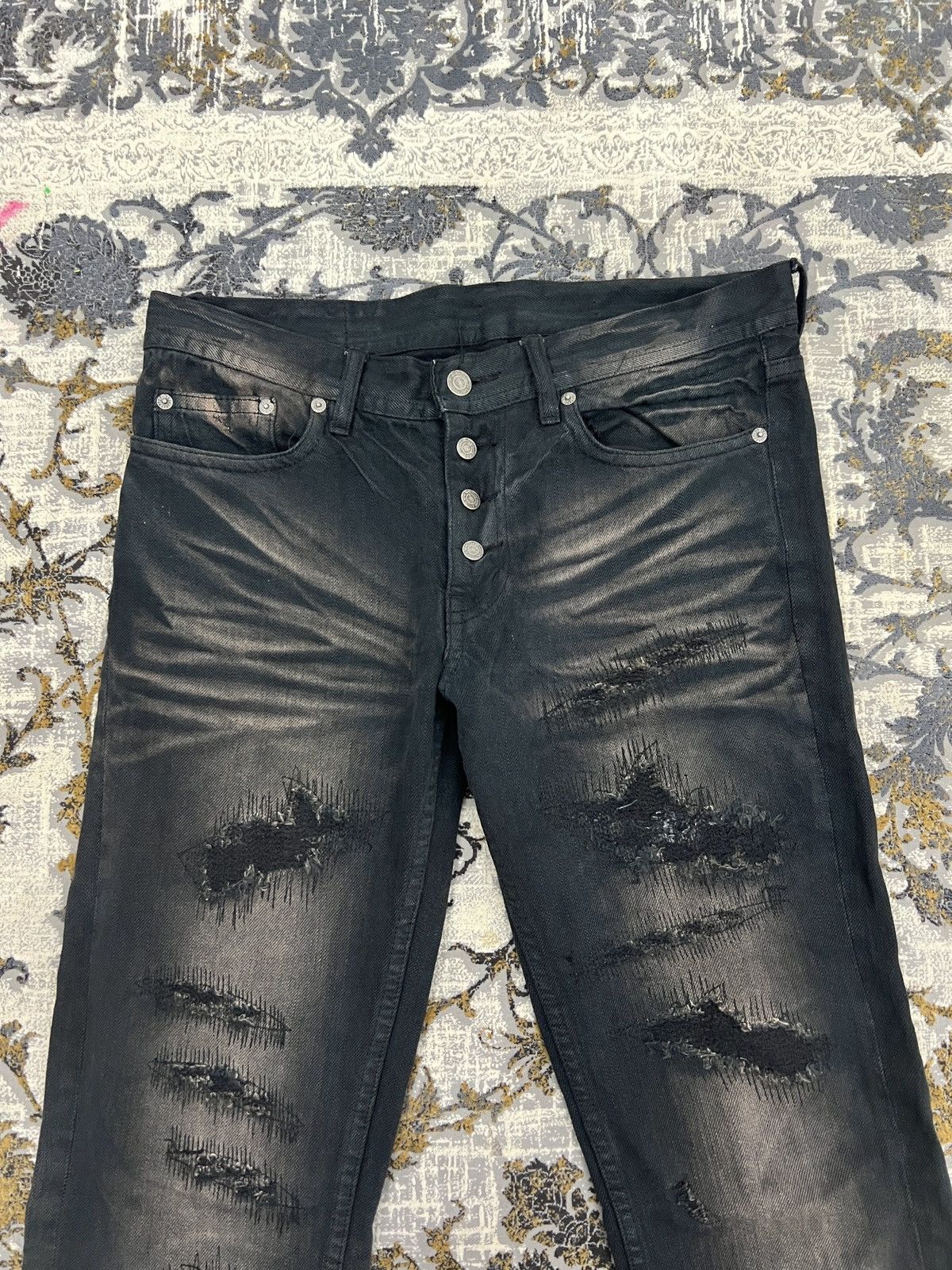 Tornado Mart TORNADO MART JAPANESE BRAND DISTRESSED DENIM Size US 33 - 9 Thumbnail