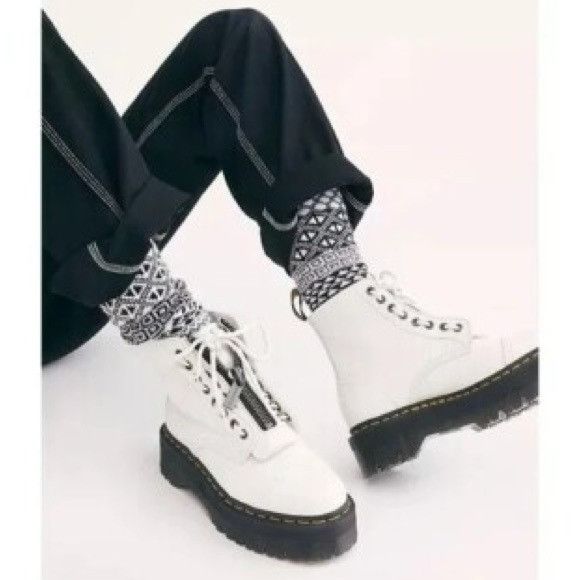 Dr. Martens Dr. Marten SINCLAIR Milled Nappa Leather Platform Boots Size US 8 / IT 38 - 1 Thumbnail