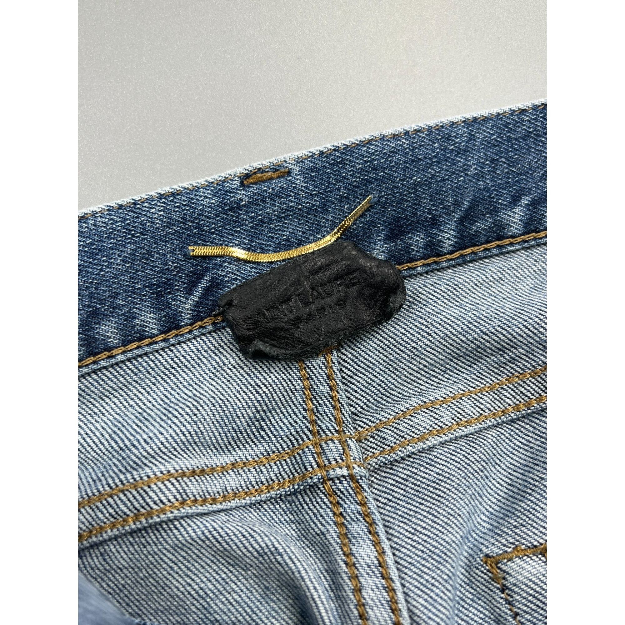 Hedi Slimane × Saint Laurent Paris Saint Laurent D26 By Hedi Slimane Denim Jeans Pants (Y0798) Size 27" / US 4 / IT 40 - 8 Thumbnail