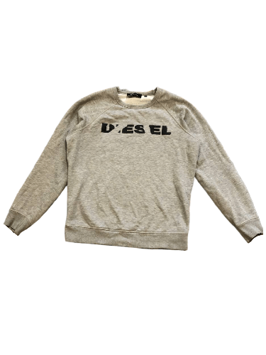 Diesel Vintage Diesel Gray Y2K Logo Sweater Size M Size US M / EU 48-50 / 2 - 1 Thumbnail