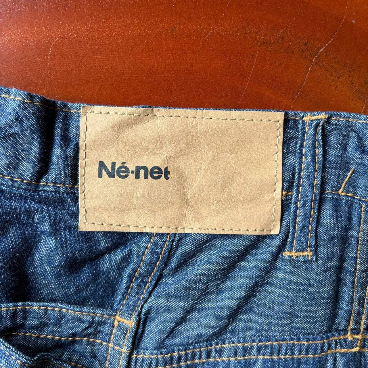 Ne-Net Ne-Net By Issey Miyake Embroidered Indigo Dye Jeans Pants Size US 30 / EU 46 - 11 Thumbnail