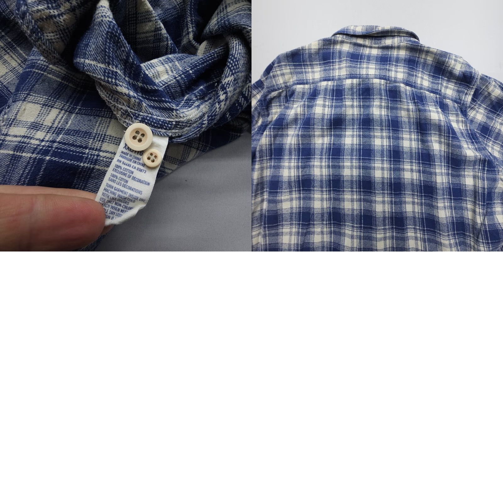 American Eagle Outfitters American Eagle Outfitters Button-Up Shirt Mens 2XL Blue Plaid Cotton Flannel Long Sleeve Classic Outdoor Casual Shirt Size US XXL / EU 58 / 5 - 8 Thumbnail