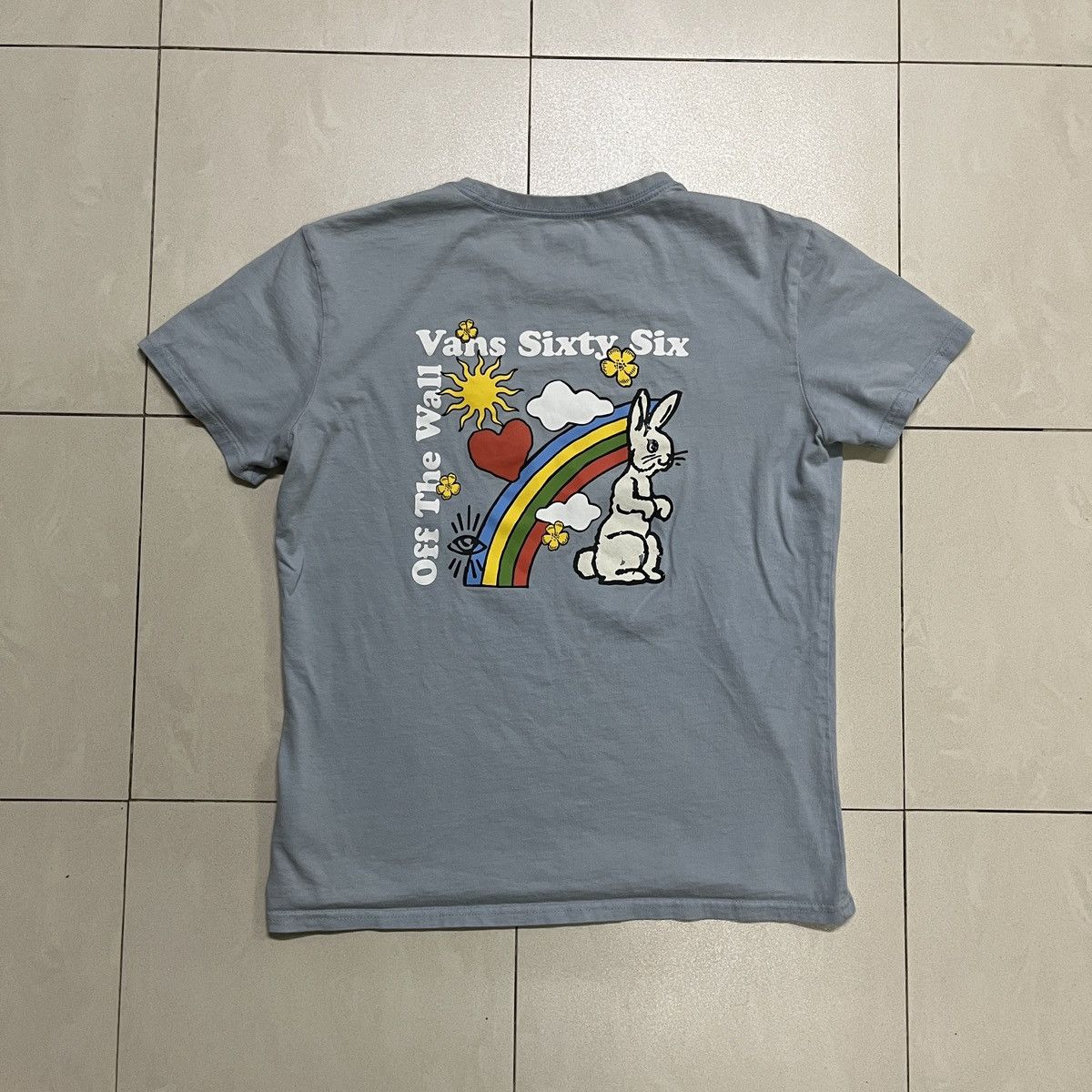 Vans Vans of The Wall Rabbit Rainbow T Shirt Size S / US 4 / IT 40 - 10 Thumbnail