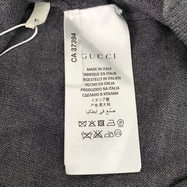 Gucci GucciDark gray wool V-neck long-sleeved sweater 2503-Nextar Size US XL / EU 56 / 4 - 6 Thumbnail
