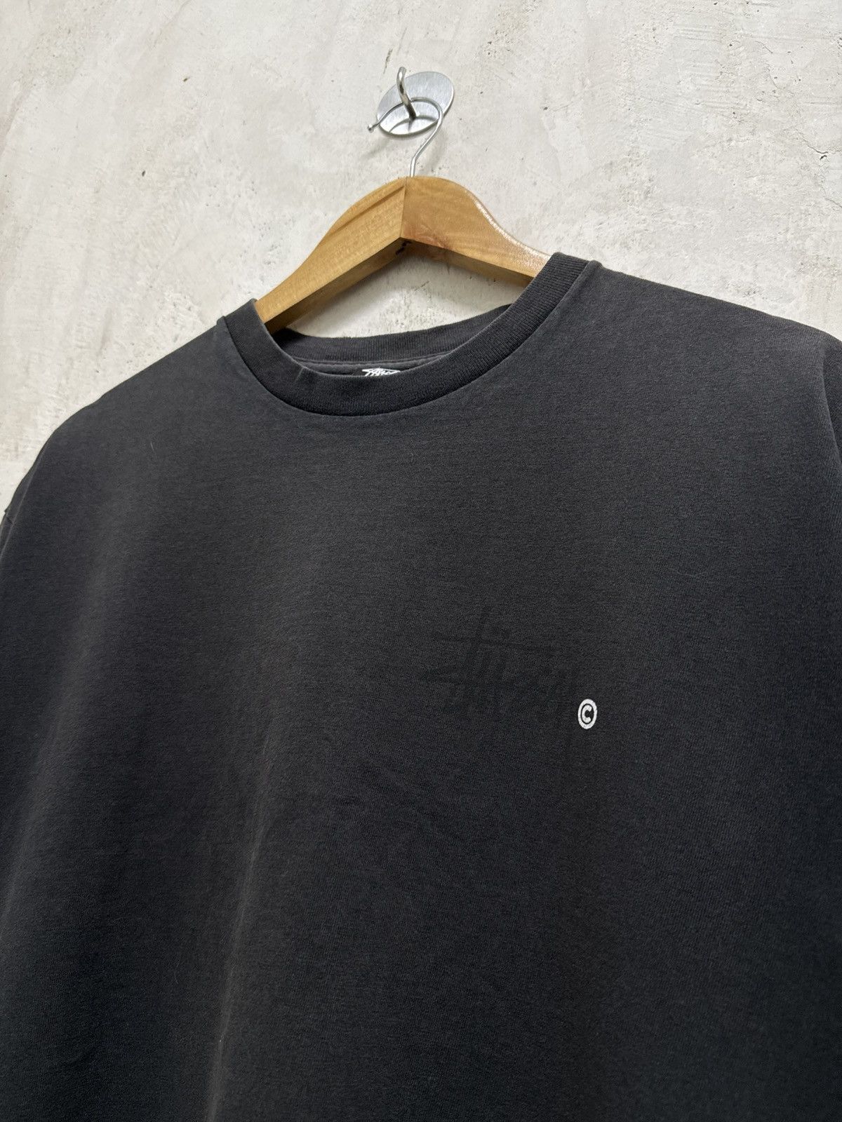 Stussy Sun Faded Stussy Signature distressed thrash tees Size US L / EU 52-54 / 3 - 4 Thumbnail