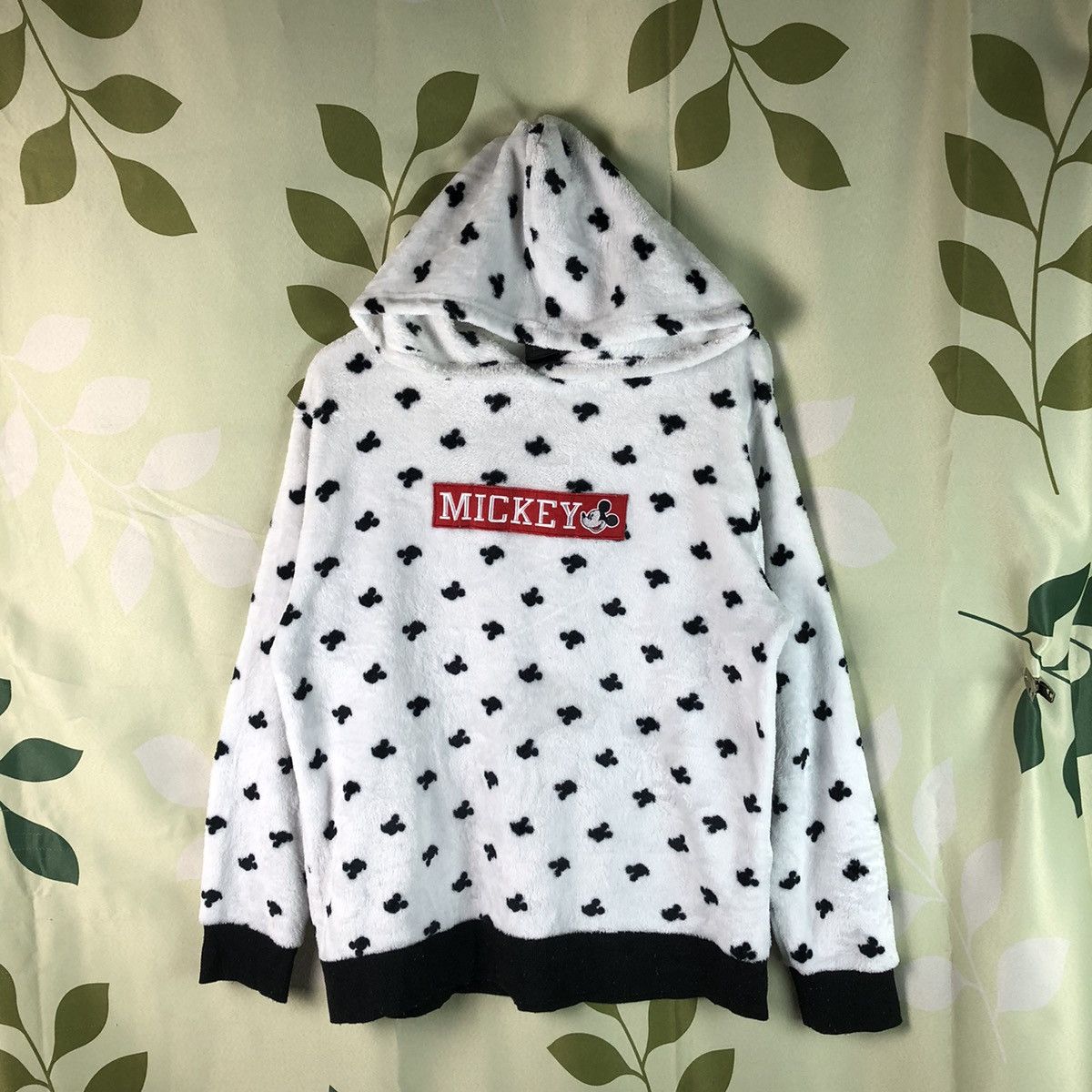 Cartoon Network × Disney × Mickey Mouse Disney Mickey Mouse vintage dotted White Hoodie #7455 Size US L / EU 52-54 / 3 - 1 Thumbnail